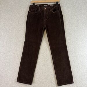DL1961 Mara straight pants womens 28 brown corduroy cropped